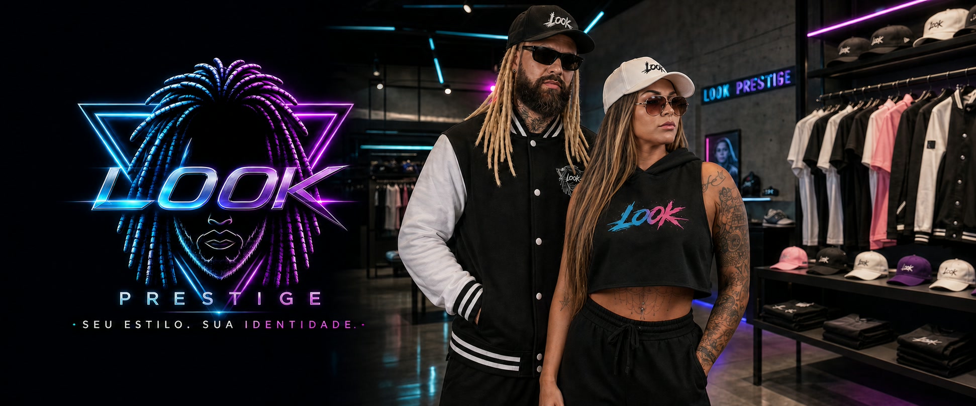 LOOK PRESTIGE — coleção oficial em showroom futurista